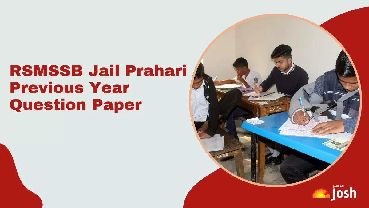 RSMSSB Rajasthan Jail Prahari Previous Year Question Paper PDF Download