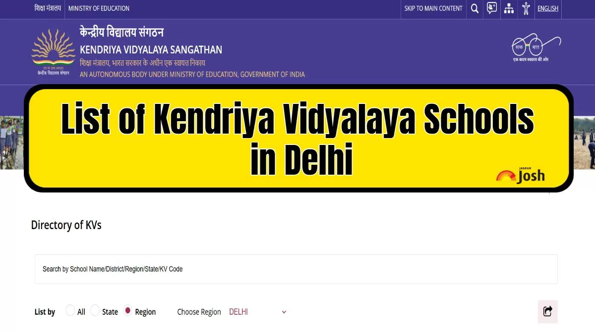 List of Kendriya Vidyalaya Schools in Delhi: Know Cluster-wise Names and Address