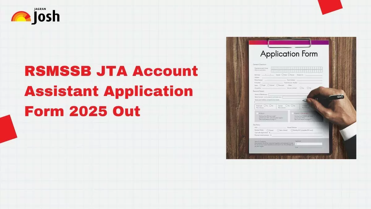 SMSSB JTA Application Form 2025 Released: Apply Online at rsmssb.rajasthan.gov.in