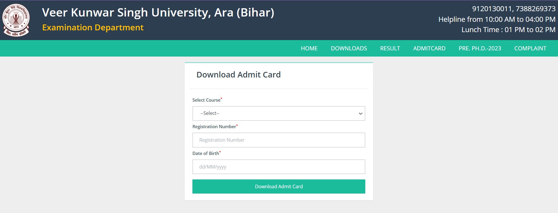 VKSU Admit Card 2025 OUT: वीर कुंवर सिंह यूनिवर्सिटी UG 3rd सेमेस्टर के लिए एडमिट कार्ड जारी, ये रहा Direct Link