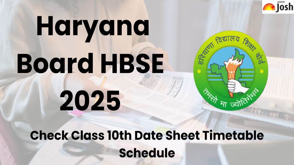 HBSE 10th Date Sheet 2025 Download Haryana Board Class 10 Time Table