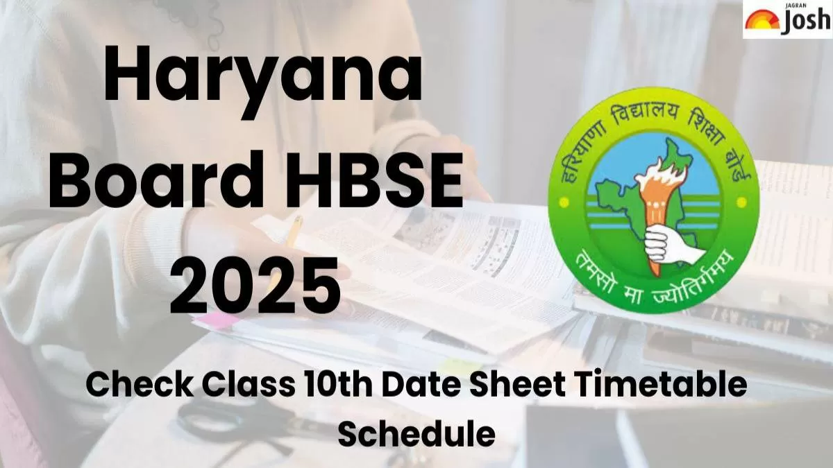 HBSE 10th Date Sheet 2025 Download Haryana Board Class 10 Time Table