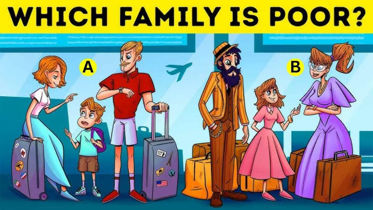 IQ Test: Spot Which Family Is Poor?