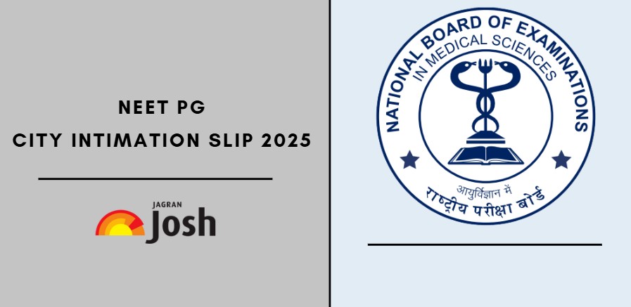 Download NEET PG city slip 2025