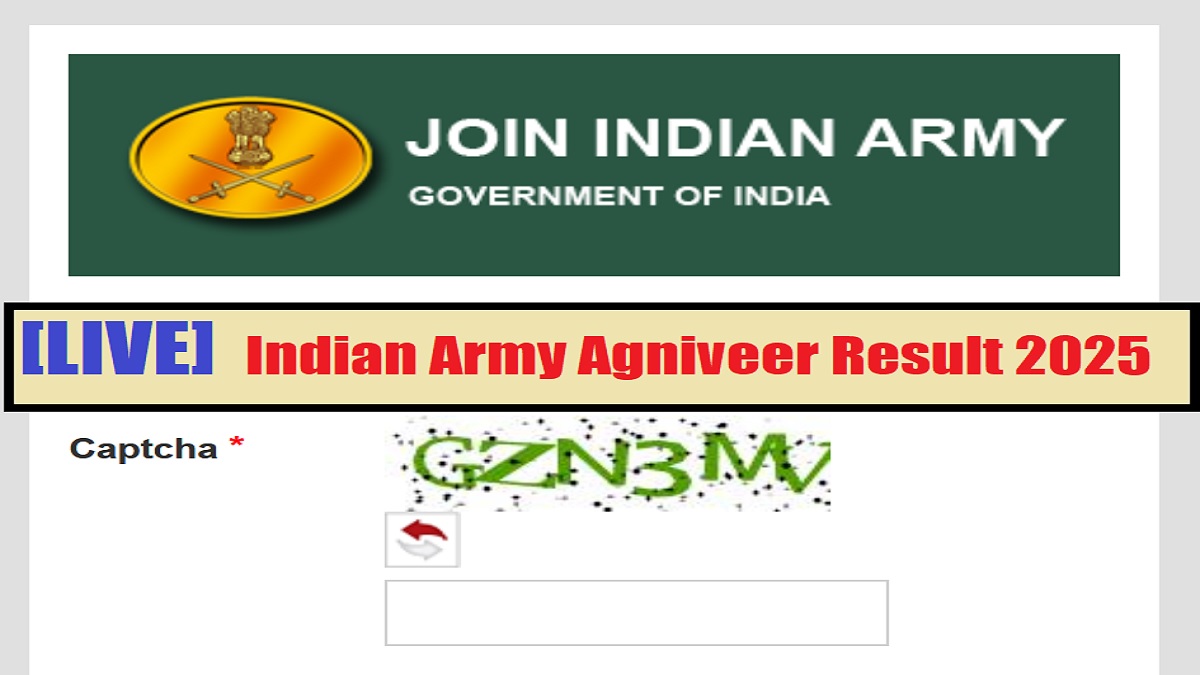 Indian Army Agniveer Result 2025 LIVE: Download List of Shortlisted Candidates at joinindianarmy.nic.in