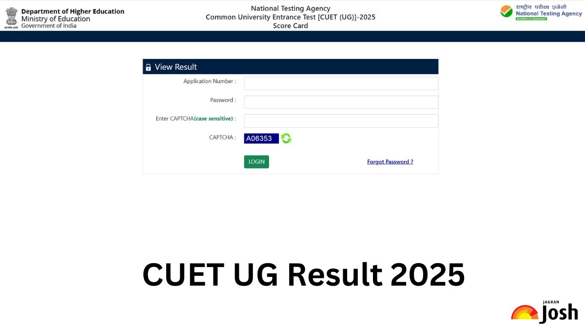 CUET UG Result 2025 Live Updates