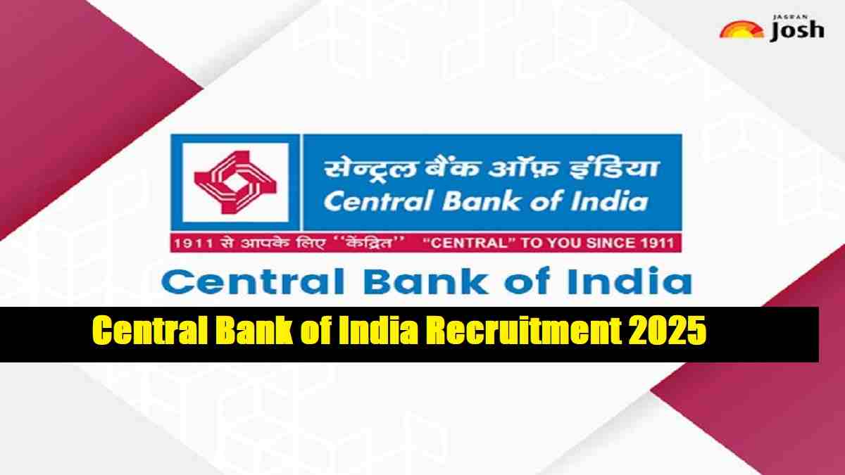 Central Bank of India Recruitment 2025 Notification Out for 4500 Vacancies; Apply Online at nats.education.gov.in