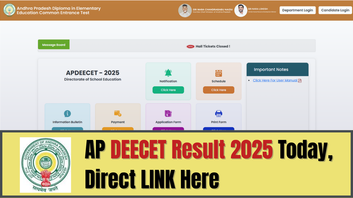 AP DEECET Result 2025 on June 10, 2025, check details and direct link HERE.