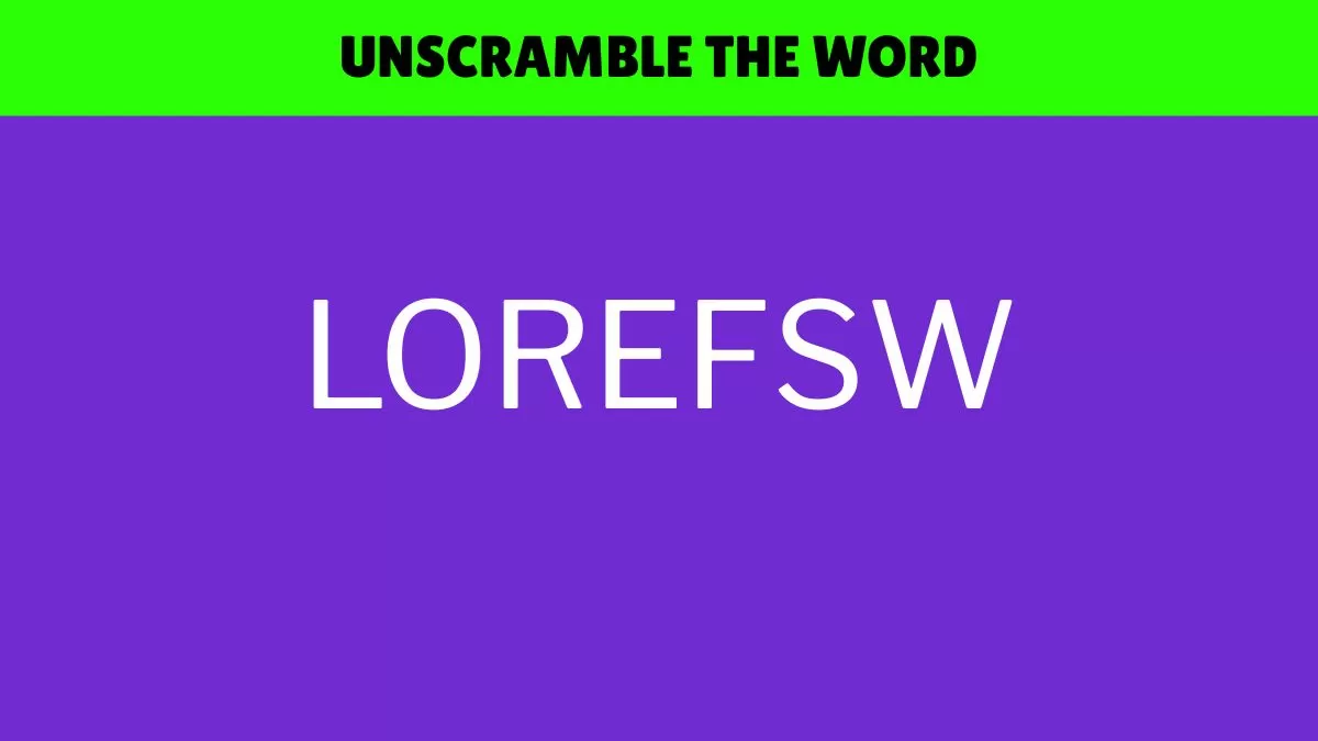 Solve the scrambled words puzzle in 5 seconds