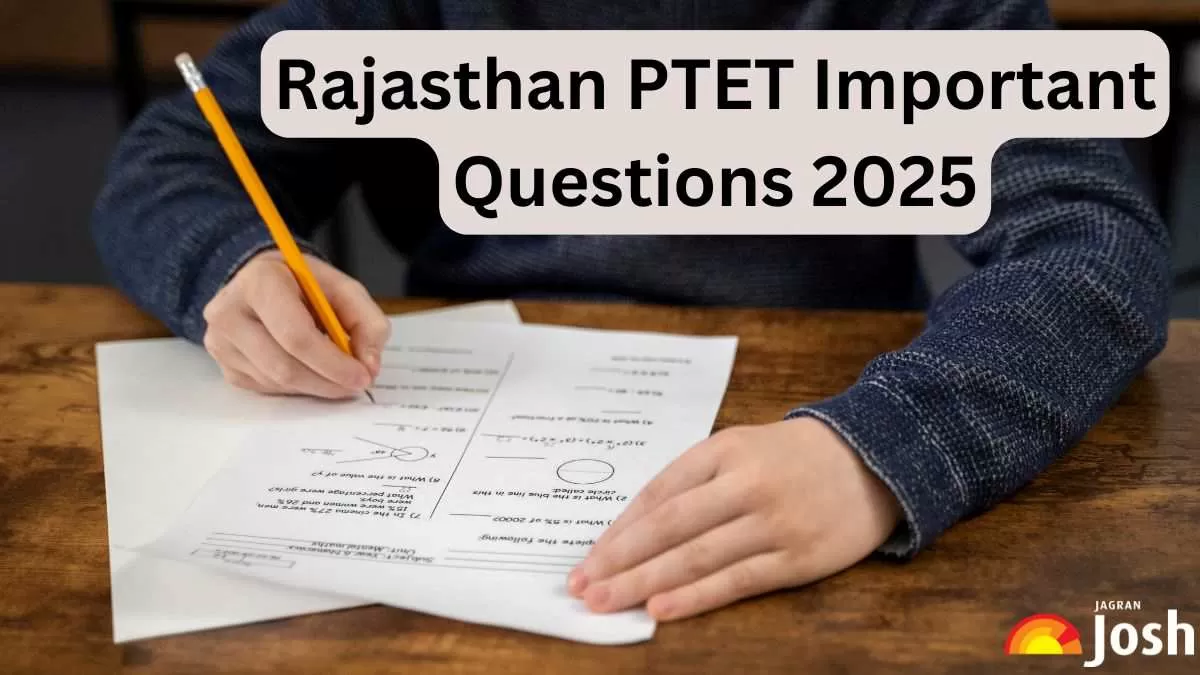 Rajasthan PTET Important Questions 2025