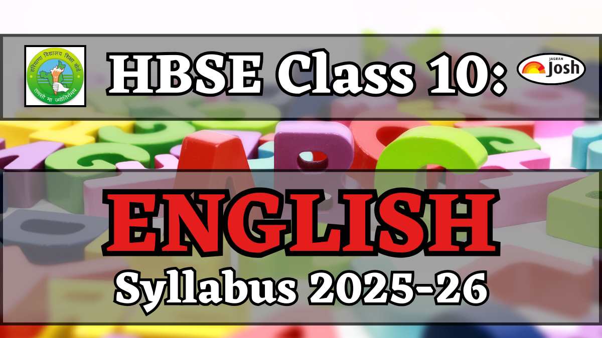 Haryana Board HBSE Class 10th English Syllabus 2025-2026, Download PDFs Here