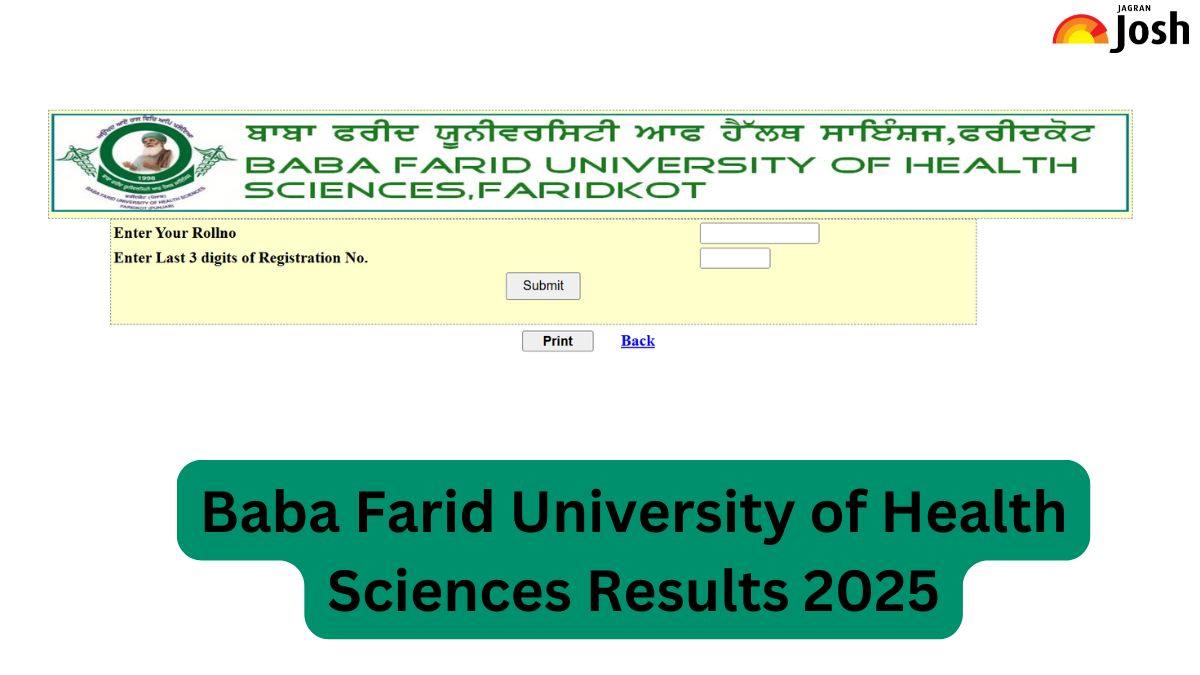 BFUHS Result 2025 OUT at bfuhs.ac.in; Download UG, PG Marksheet, Direct Link Here