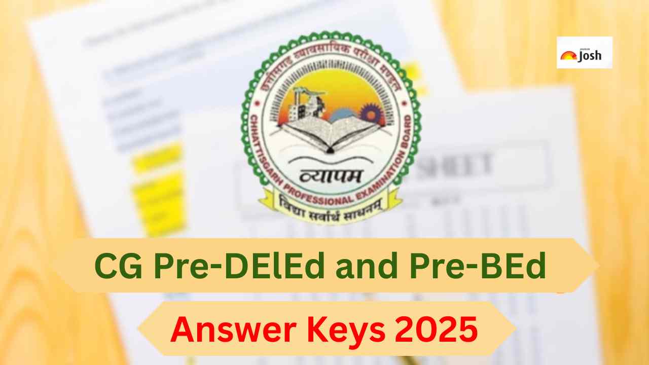 CG Pre-DElEd and Pre-BEd Answer Keys 2025: छत्तीसगढ़ व्यावसायिक परीक्षा मंडल ने जारी किया आंसर की, vyapamcg.cgstate.gov.in से करें डाउनलोड