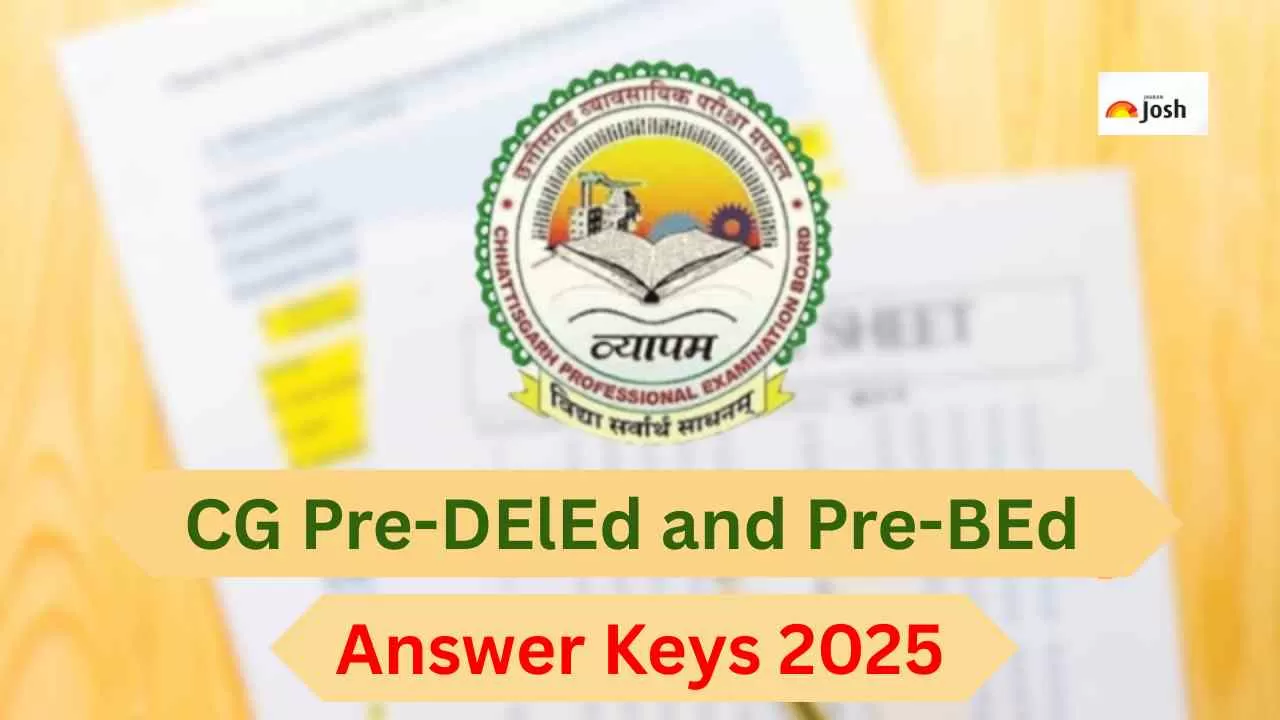 CG Pre-DElEd and Pre-BEd Answer Keys 2025