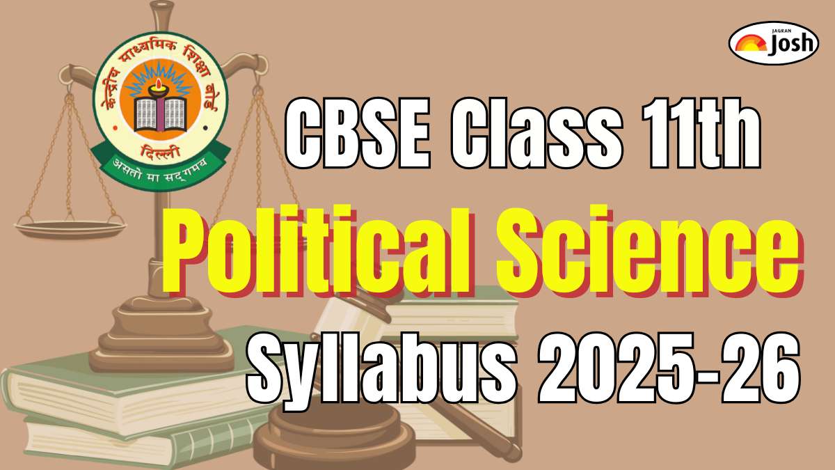 CBSE Class 11 Political Science Syllabus 2025-26: Check Course Structure and Subject-wise weightage, Download PDF