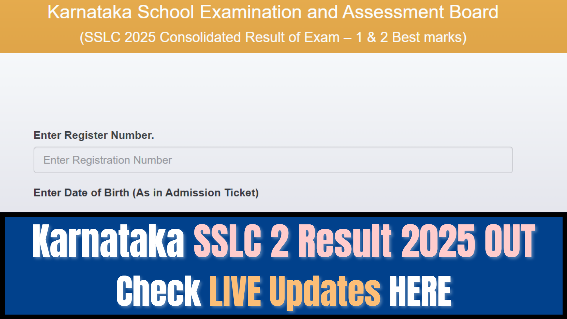 Karnataka SSLC 2 Result 2025 Out Soon at karresults.nic.in, Check Steps to Download Marks Memo Here