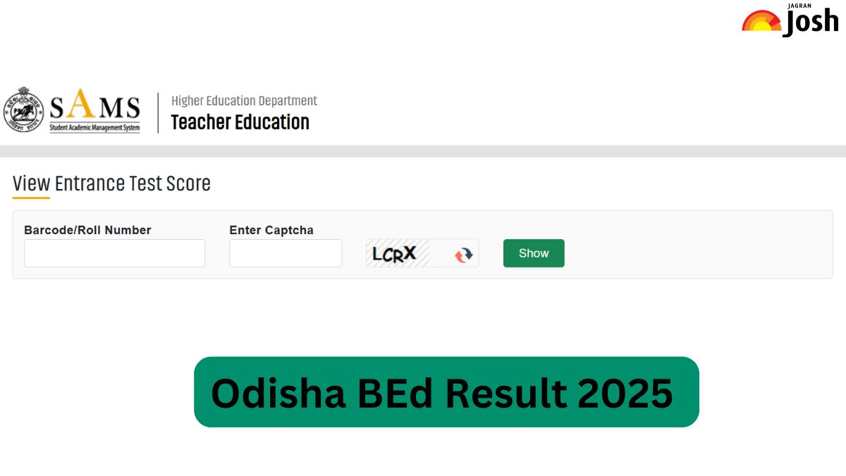 Odisha BEd Result 2025 OUT at te.samsodisha.gov.in; Direct Link to Check SAMS Entrance Score