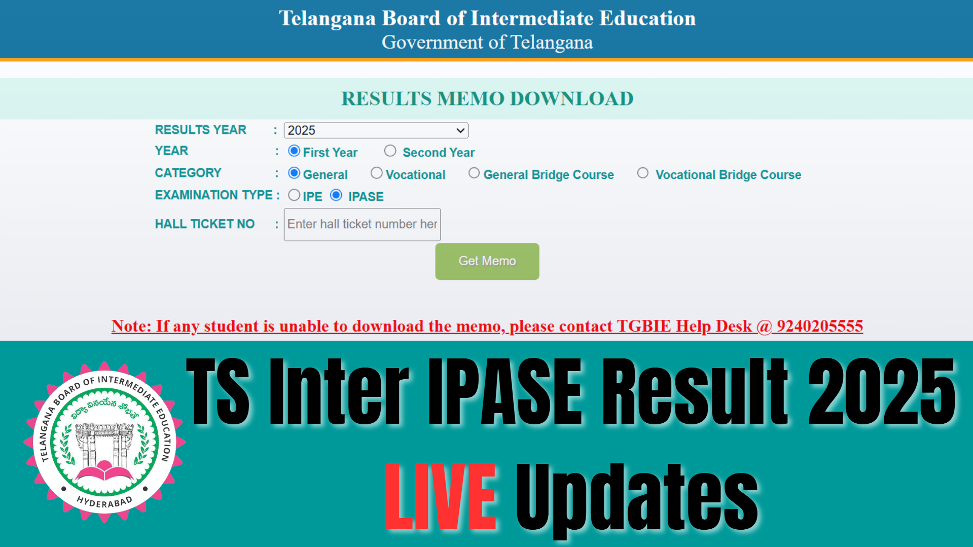 TS Intermediate Supplementary Result 2025