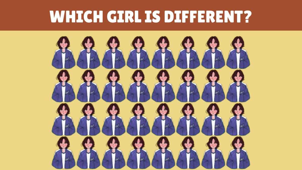 Only 3% With Eagle Eyes Can Find the Different Girl in 9 Seconds!