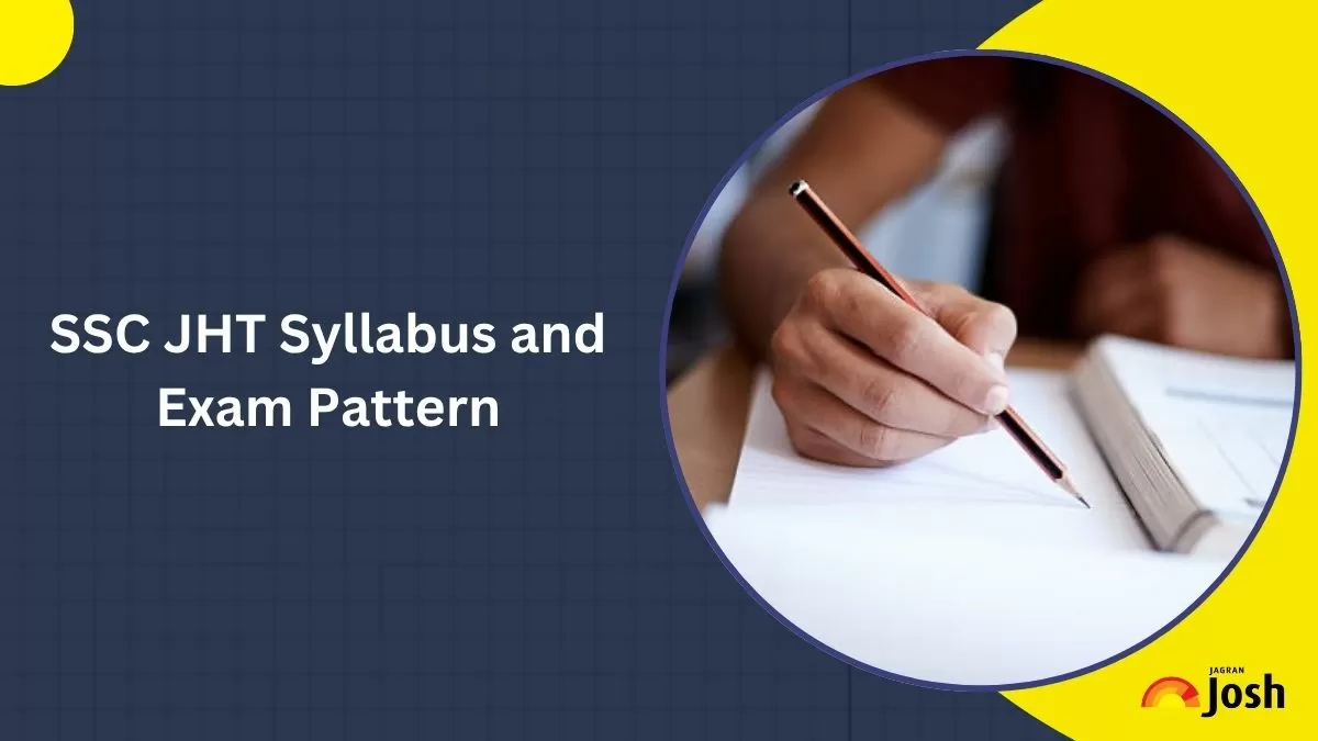 SSC JHT Syllabus, Download PDF