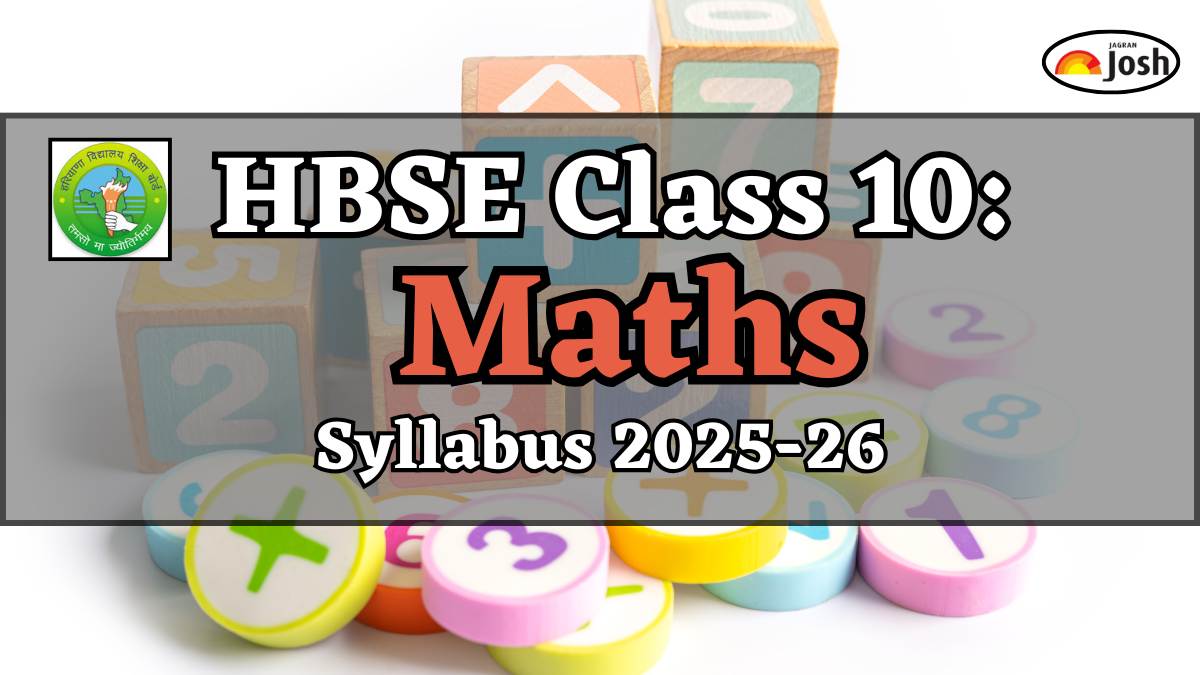 Haryana Board HBSE Class 10th Maths Syllabus 2025-2026, Download PDFs Here