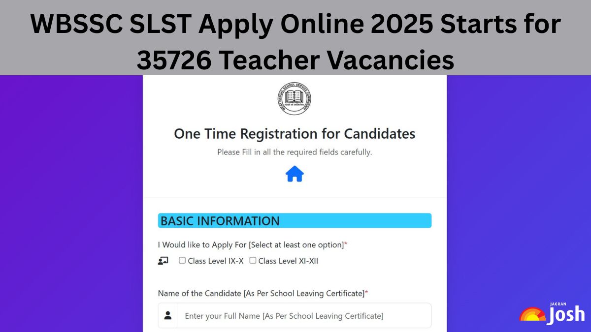 WBSSC SLST Apply Online Begins at westbengalssc.com, Fill Form for 35726 Assistant Teacher Posts - More Details Here