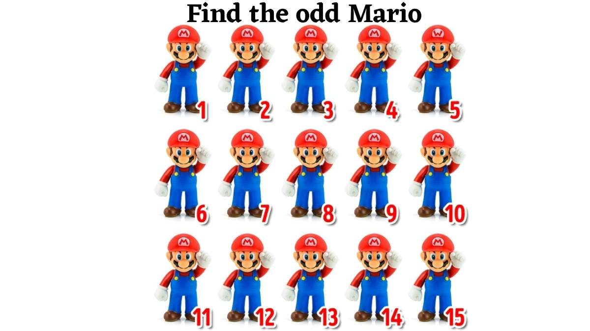 Optical Illusion: If You Think You Have A Sniper Eye, Then Find The Odd Mario In Just 5 Seconds