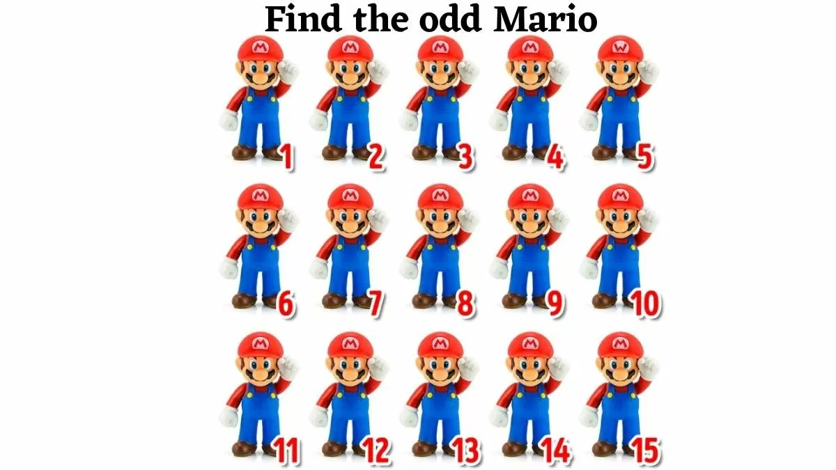 Optical Illusion: If You Think You Have A Sniper Eye, Then Find The Odd Mario In Just 5 Seconds
