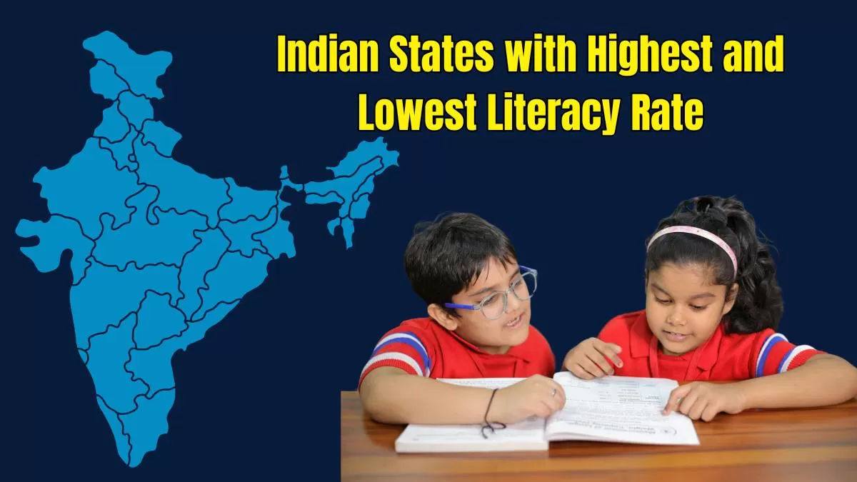 Top 5 States/UTs with the highest literacy