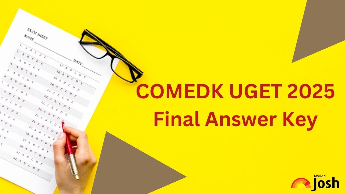 COMEDK UGET Final Answer Key 2025 OUT at comedk.org; Direct Link to Download PDF