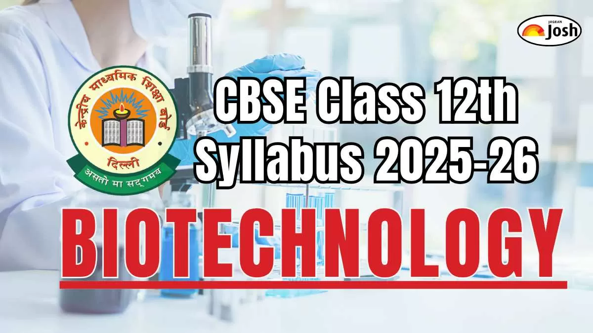 CBSE Class 12 Biotechnology Syllabus 2025-26 Download PDF Here