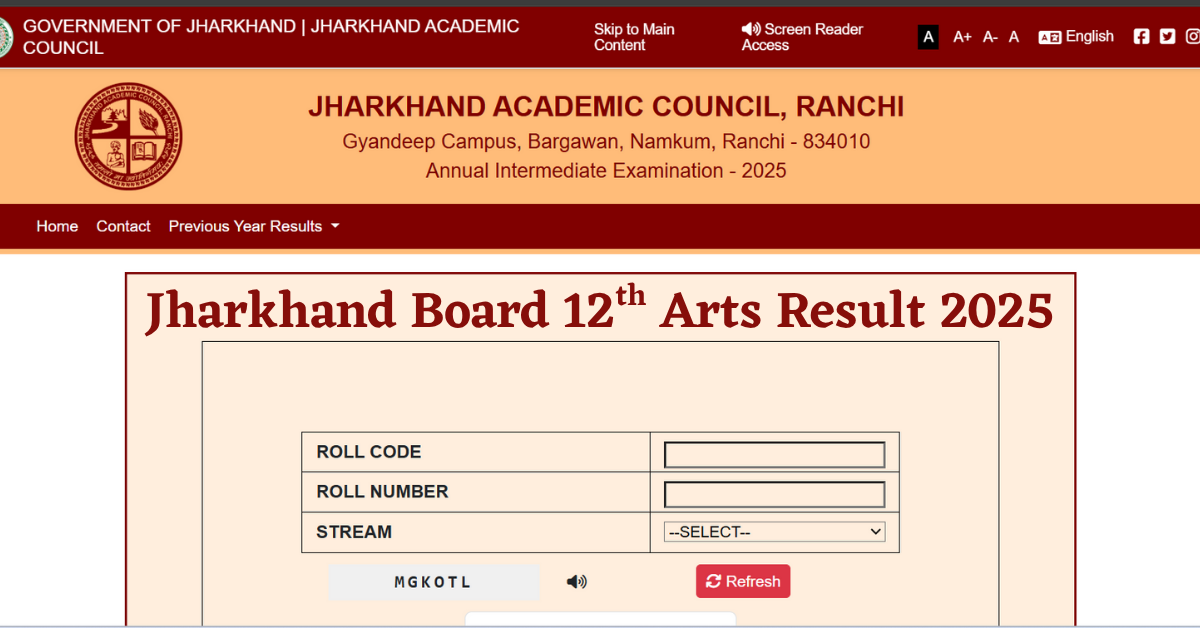 jacresults.com 2025 Official Website to Check Jac 12th Arts Result Online - Marksheet PDF Link Here