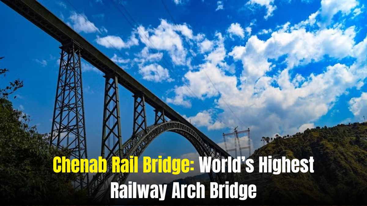 Chenab Rail Bridge: World’s Highest Railway Arch Bridge Open for Trains; Reach Srinagar in Just 3 Hours