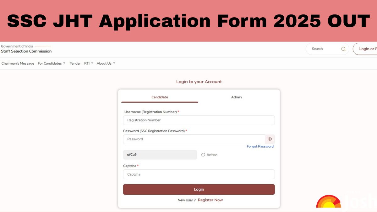 SSC JHT Application Form 2025 Released at ssc.gov.in: Apply Online for 437 Vacancies, Direct Link Here
