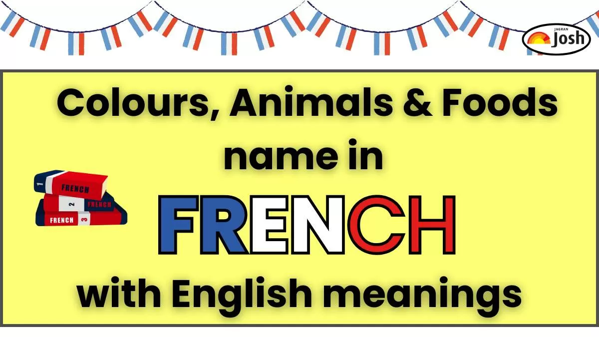 Colours, Animals & Food Names in French with English Meaning