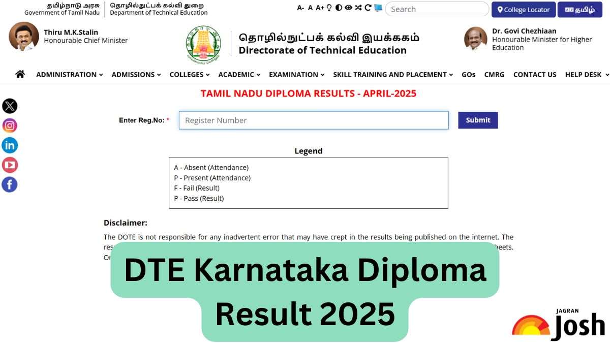DTE Karnataka Diploma Result 2025 OUT; Direct Link to Download BTELinx Diploma Marksheet PDF