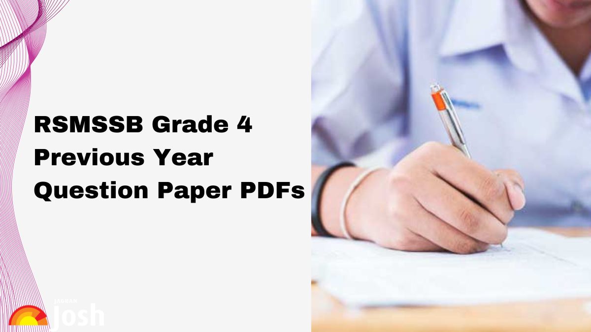 RSMSSB Grade 4 Previous Year Question Paper PDF Download