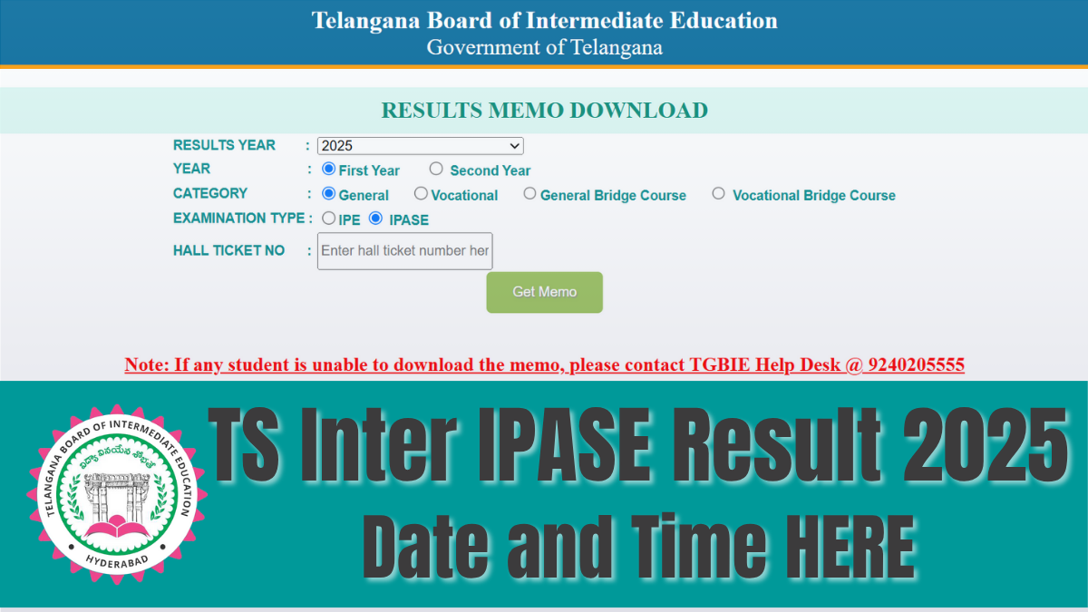TS Intermediate Supplementary Result 2025 date and time here