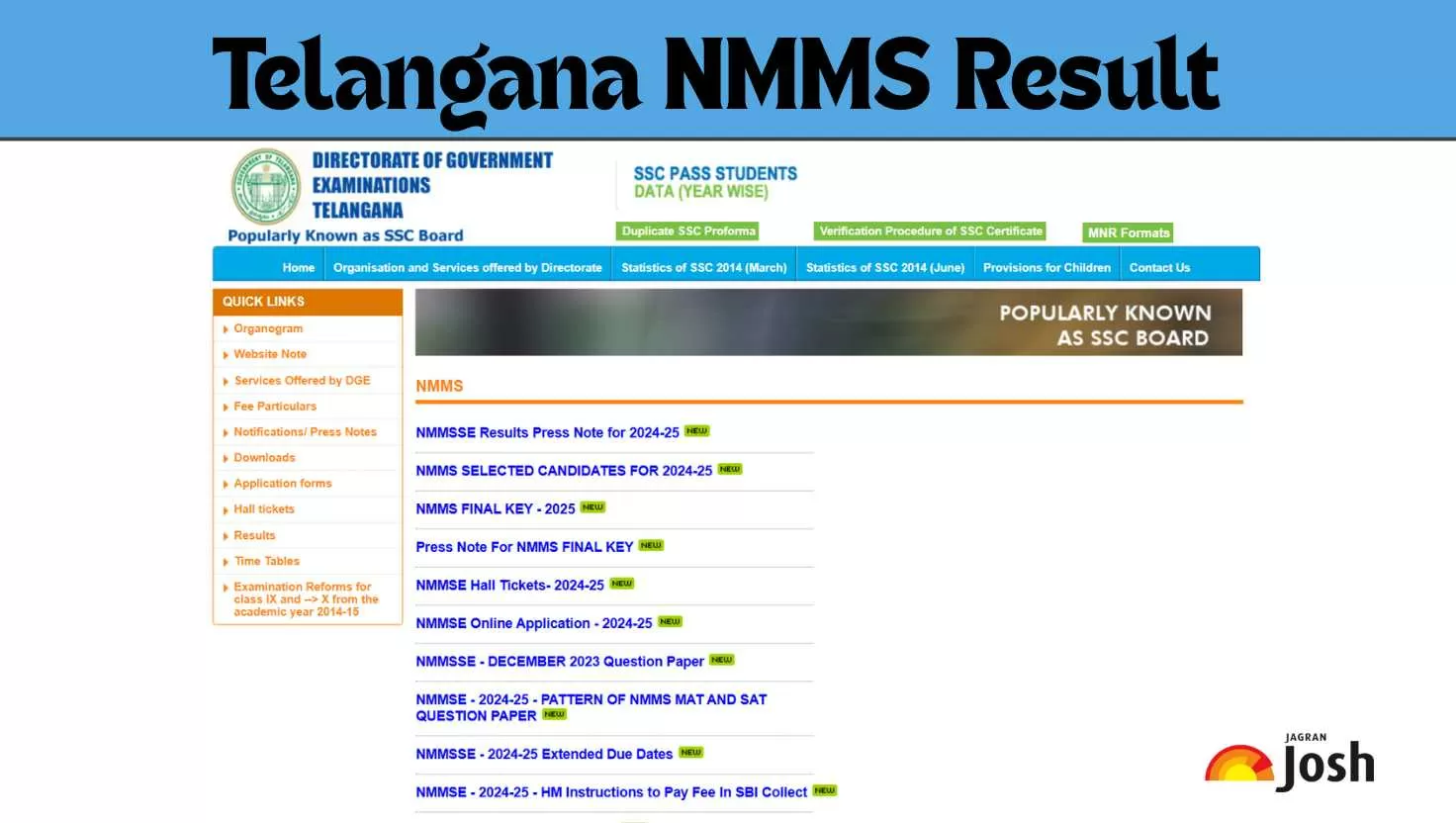 Check the Telangana NMMS Result