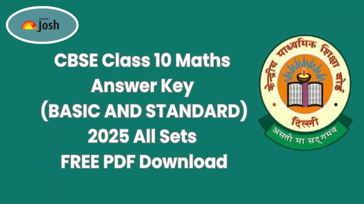 CBSE Class 10th Maths Answer Key 2025
