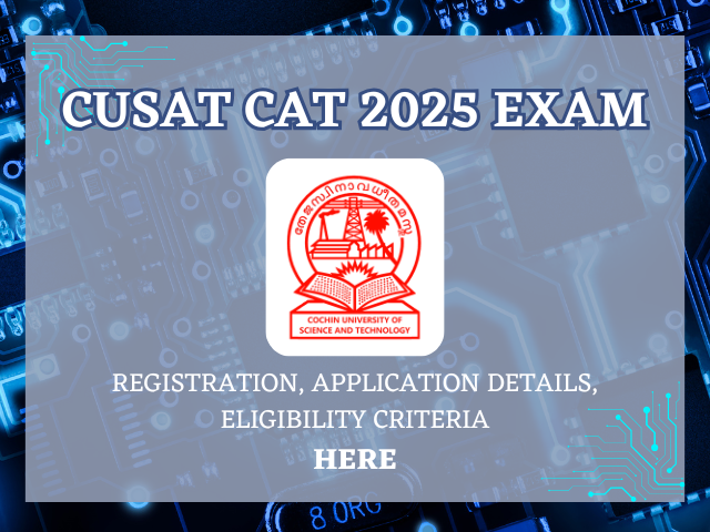 The Cochin University has extended the registration deadline for CUSAT CAT 2025 to March 23, 2025.