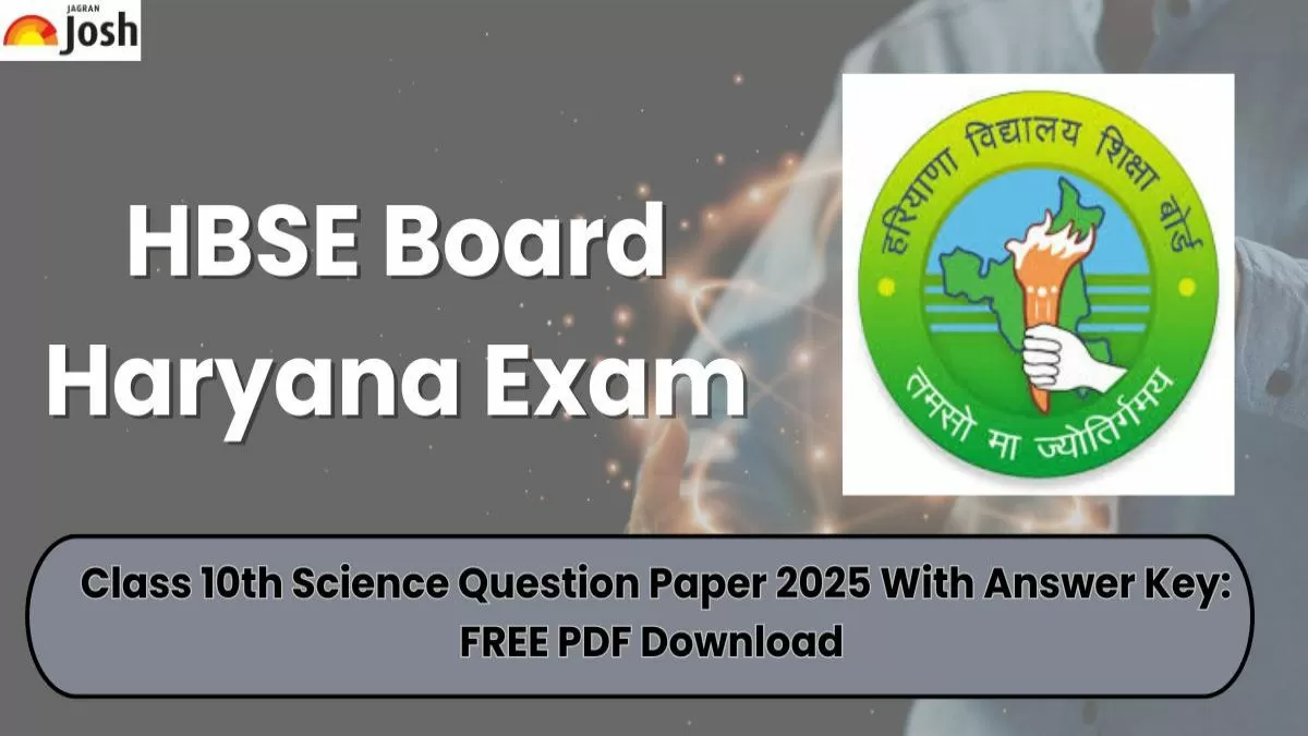 HBSE Class 10th Science Question Paper 2025 With Answer Key