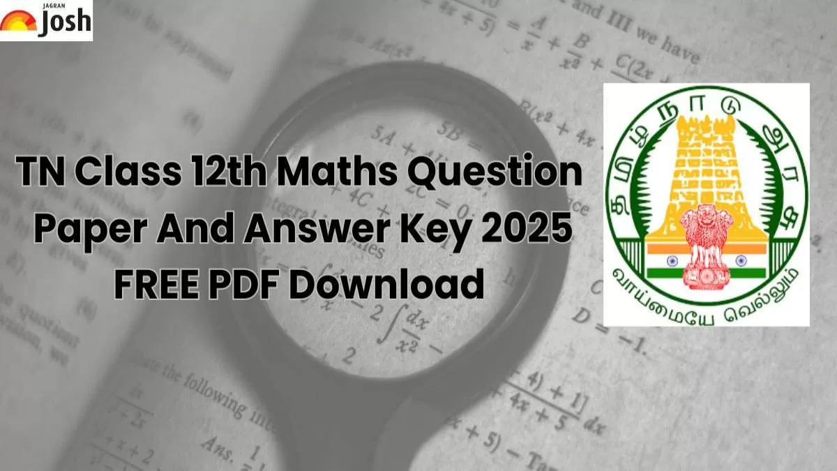  TN Class 12th Maths Question Paper And Answer Key 2025