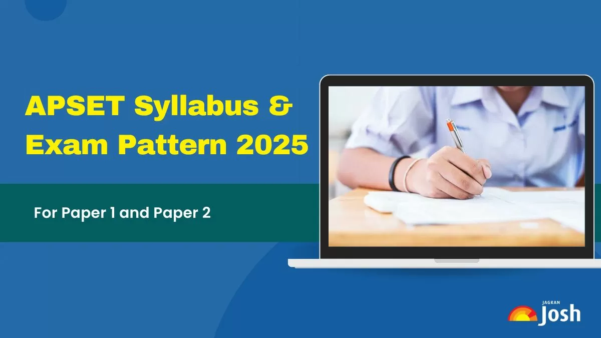 AP SET Syllabus 2025: Check subject-wise syllabus, exam pattern, and important topics for Paper 1 & Paper 2.