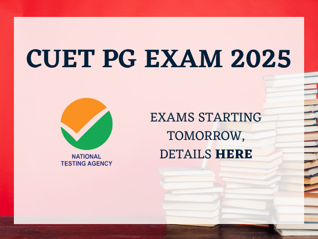 National Testing Agency (NTA) will conduct the Common University Entrance Test-Postgraduate (CUET PG) starting tomorrow, March 13, 2025.
