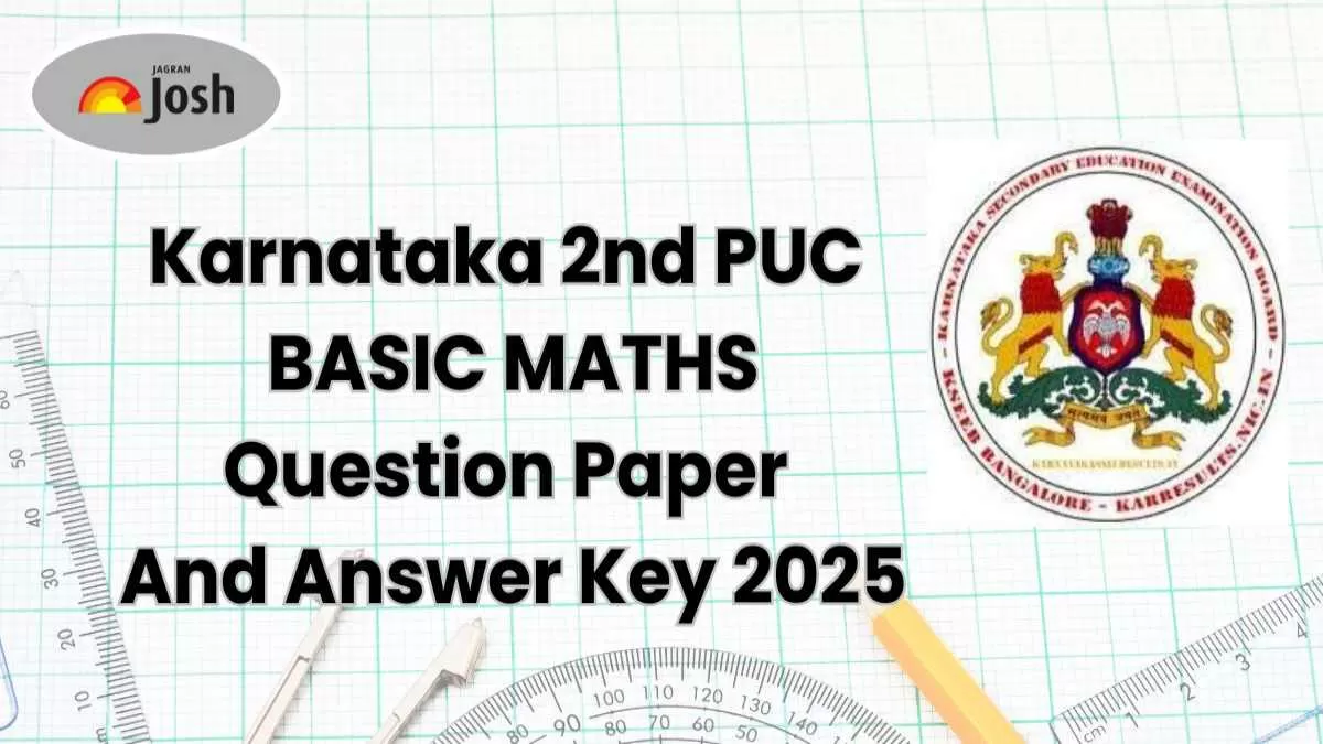 Karnataka 2nd PUC Basic Maths Exam 2025