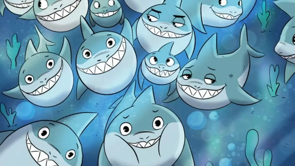 Spot The Fish Among Sharks.