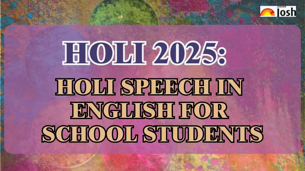 The Festival of Colours: Holi Speech in English for School Students