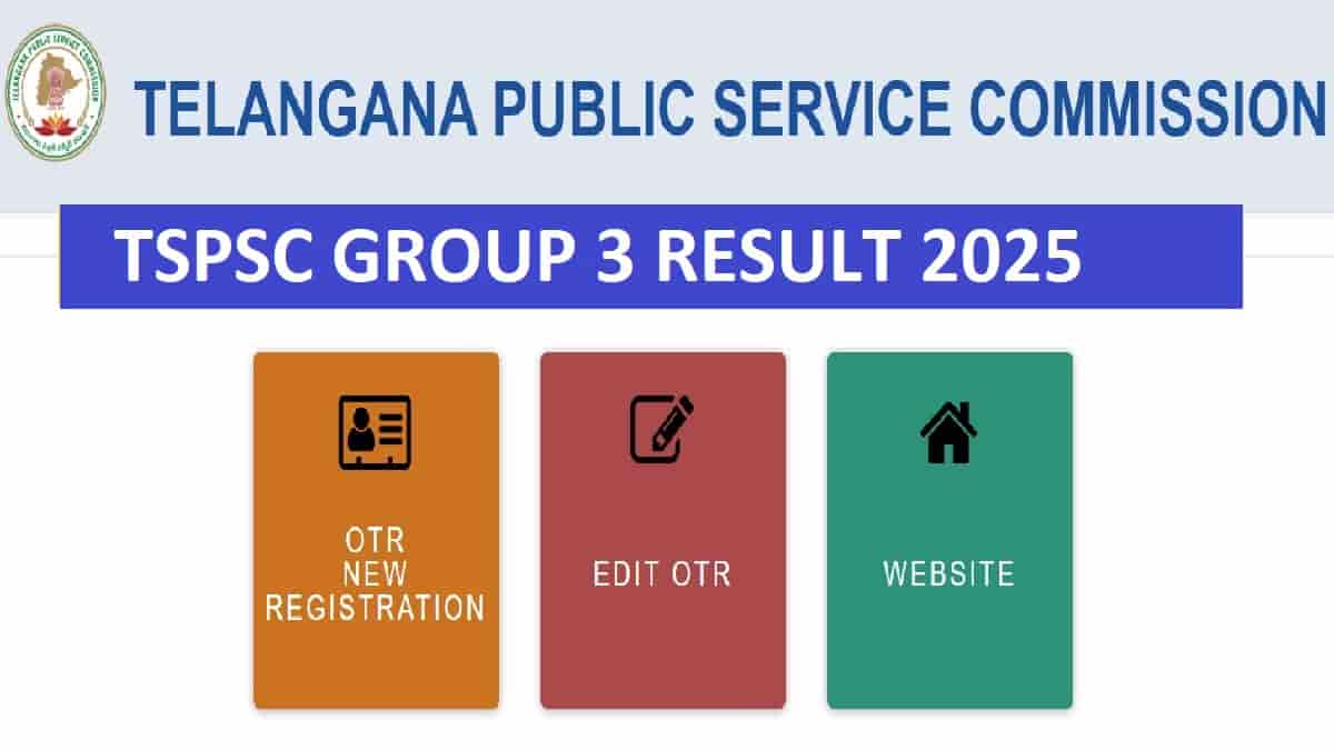 TSPSC Group 3 Result 2025 Download Link