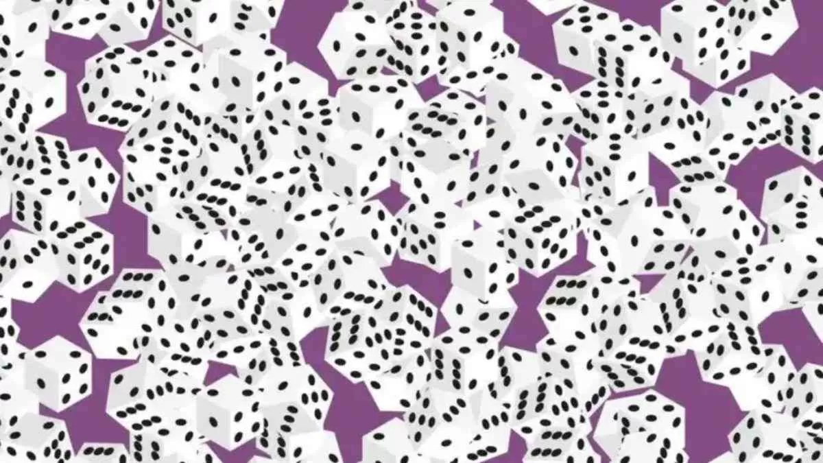 Spot The Dice With 7 Spots In This Optical Illusion.